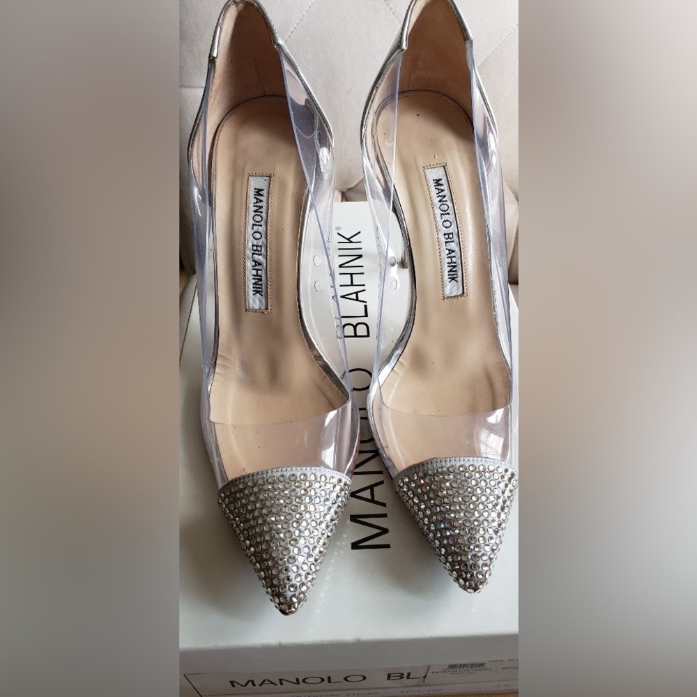 Manolo PVC crystal heels